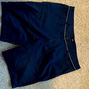 Hugo Boss Mens dress shorts in navy blue 36